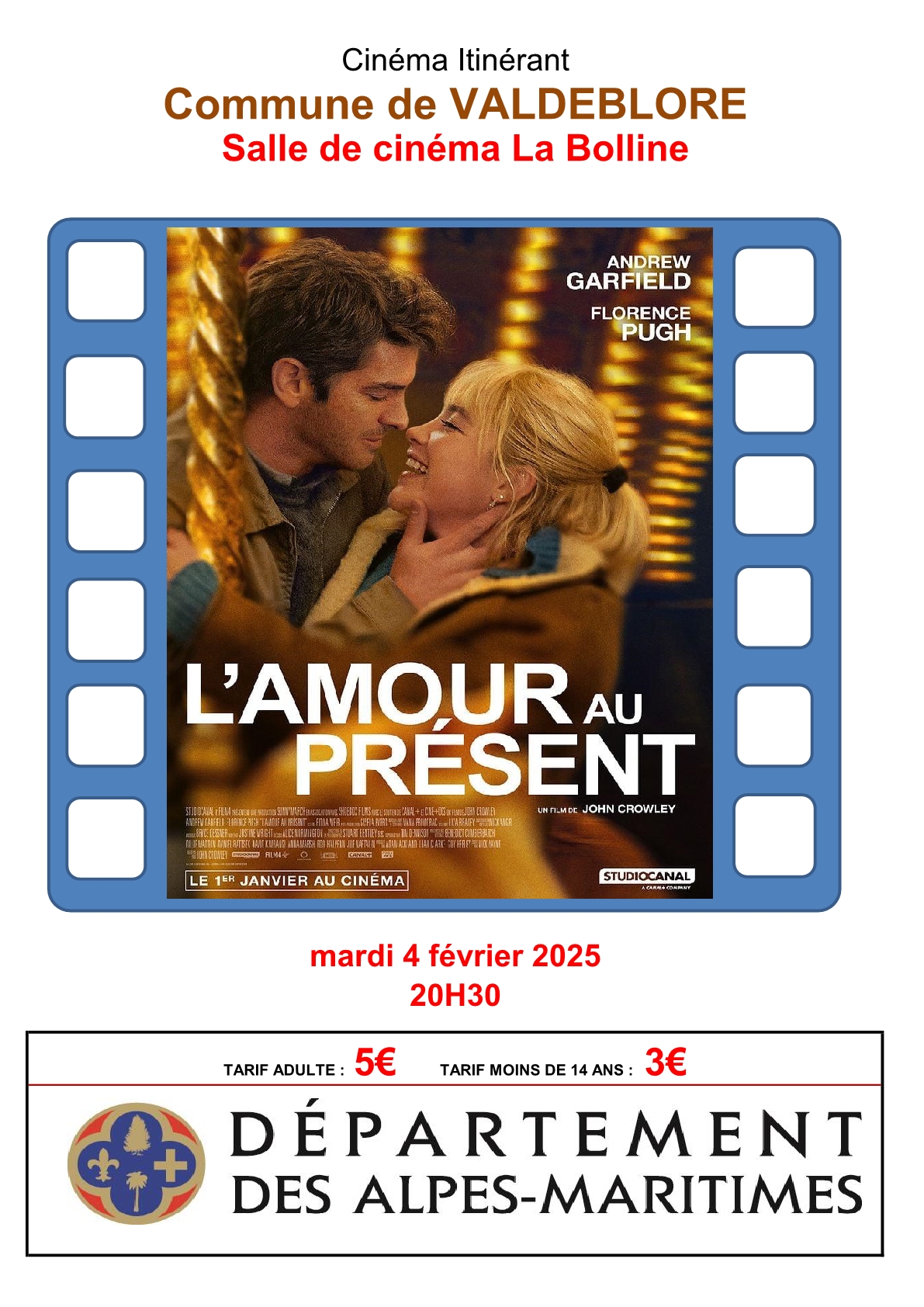 Seance de cinema l amour au present